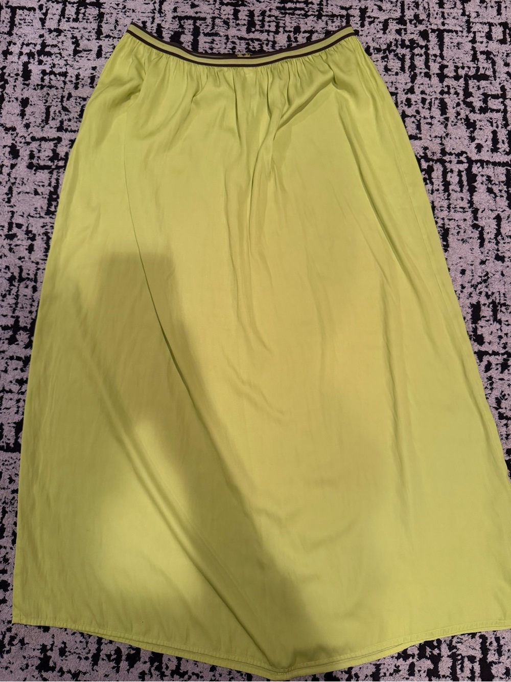 Old Navy neon Lime Green Maxi Skirt size medium